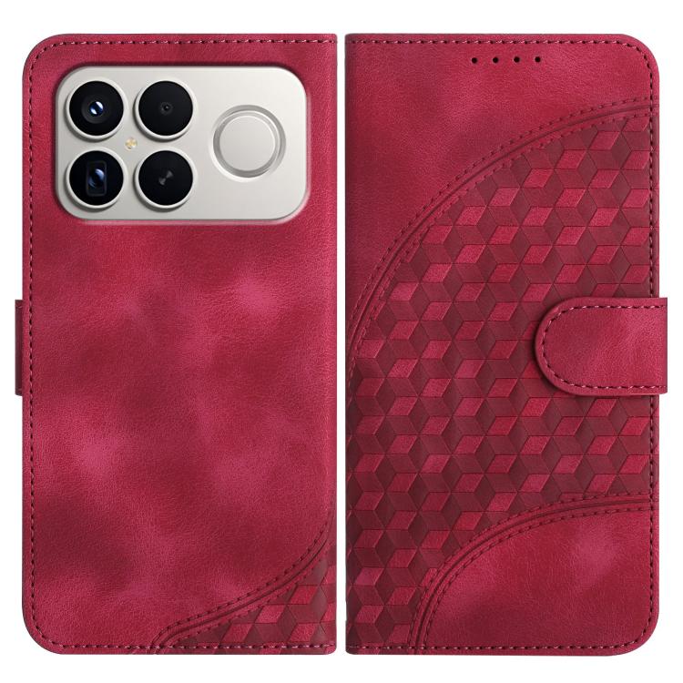 Elephant Head Embossed Phone Leather Case with Lanyard, For Redmi A7 Pro 171mm / Poco C85x 5G, For Redmi Turbo 5 Max / Poco X8 Pro Max, For Redmi Turbo 5 5G / Poco X8 Pro 5G, For Redmi Note 15 4G / 5G 164mm / Poco M8 5G                                 ...