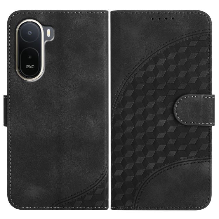 Elephant Head Embossed Phone Leather Case with Lanyard, For Redmi A7 Pro 171mm / Poco C85x 5G, For Redmi Turbo 5 Max / Poco X8 Pro Max, For Redmi Turbo 5 5G / Poco X8 Pro 5G, For Redmi Note 15 4G / 5G 164mm / Poco M8 5G                                 ...