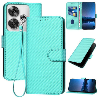 YX0070 Carbon Fiber Buckle Leather Phone Case with Lanyard, For Redmi Note 14 4G 164.84mm, For Redmi Turbo 4 / Poco X7 Pro, For Redmi Note 14 Pro 4G, For Redmi Note 14 4G 163.25mm, For Redmi Note 14 5G, For Redmi Note 14 Pro+ 5G, For Redmi Note 14 Pro ...