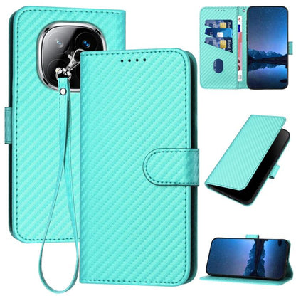 YX0070 Carbon Fiber Buckle Leather Phone Case with Lanyard, For Redmi Note 14 4G 164.84mm, For Redmi Turbo 4 / Poco X7 Pro, For Redmi Note 14 Pro 4G, For Redmi Note 14 4G 163.25mm, For Redmi Note 14 5G, For Redmi Note 14 Pro+ 5G, For Redmi Note 14 Pro ...