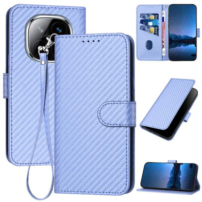 YX0070 Carbon Fiber Buckle Leather Phone Case with Lanyard, For Redmi Note 14 4G 164.84mm, For Redmi Turbo 4 / Poco X7 Pro, For Redmi Note 14 Pro 4G, For Redmi Note 14 4G 163.25mm, For Redmi Note 14 5G, For Redmi Note 14 Pro+ 5G, For Redmi Note 14 Pro ...
