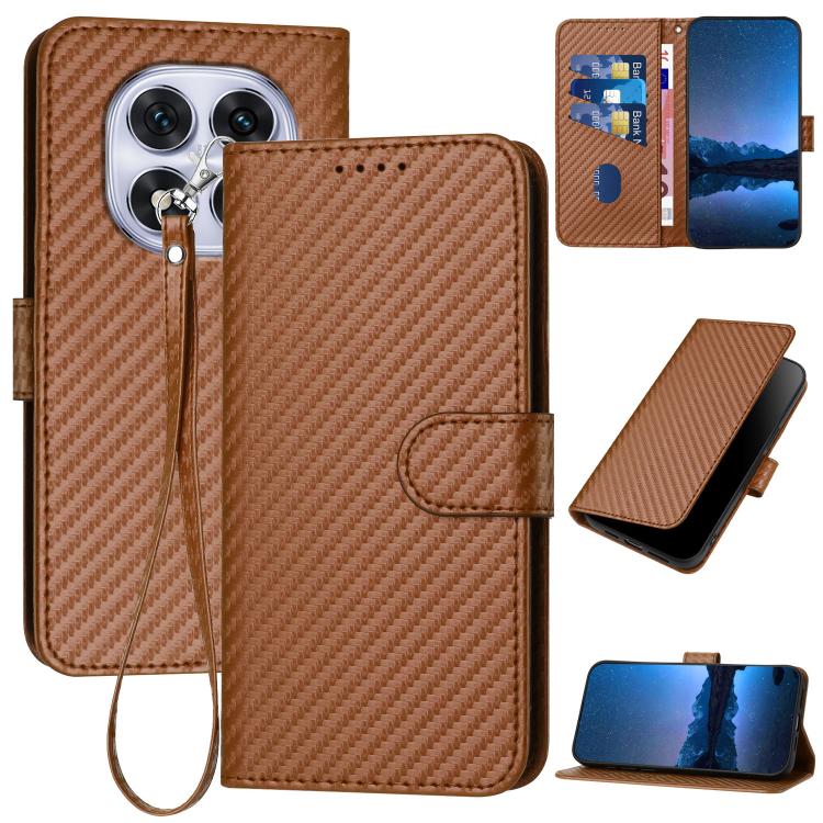 YX0070 Carbon Fiber Buckle Leather Phone Case with Lanyard, For Redmi Note 14 4G 164.84mm, For Redmi Turbo 4 / Poco X7 Pro, For Redmi Note 14 Pro 4G, For Redmi Note 14 4G 163.25mm, For Redmi Note 14 5G, For Redmi Note 14 Pro+ 5G, For Redmi Note 14 Pro ...
