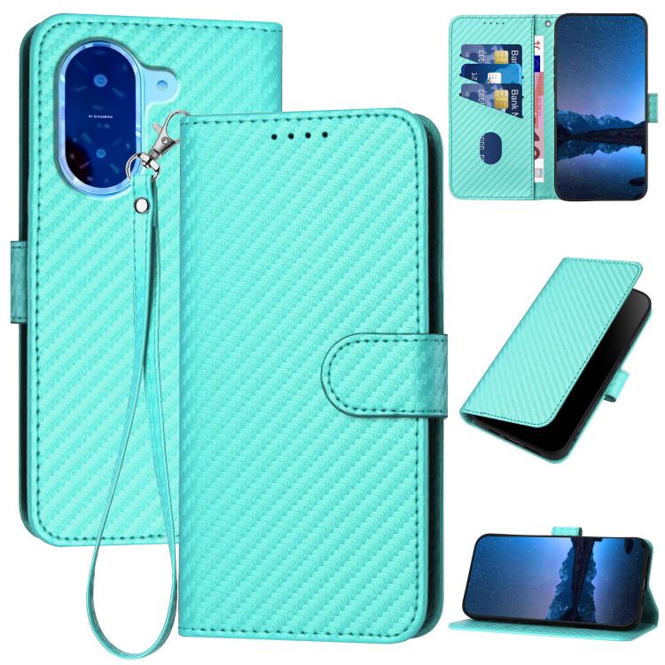 YX0070 Carbon Fiber Buckle Leather Phone Case with Lanyard, For Redmi A7 Pro 4G / 5G 171mm / Poco C85x 5G, For Redmi Turbo 5 Max / Poco X8 Pro Max, For Redmi Turbo 5 5G / Poco X8 Pro 5G, For Redmi Note 15 4G / 5G 164mm / Poco M8 5G                     ...