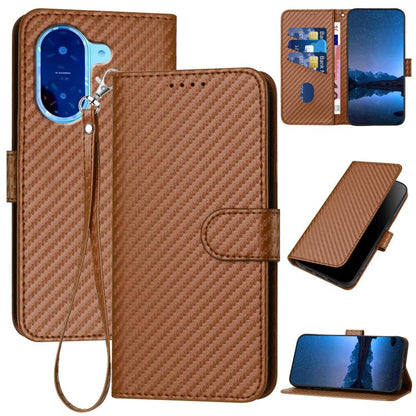 YX0070 Carbon Fiber Buckle Leather Phone Case with Lanyard, For Redmi A7 Pro 4G / 5G 171mm / Poco C85x 5G, For Redmi Turbo 5 Max / Poco X8 Pro Max, For Redmi Turbo 5 5G / Poco X8 Pro 5G, For Redmi Note 15 4G / 5G 164mm / Poco M8 5G                     ...