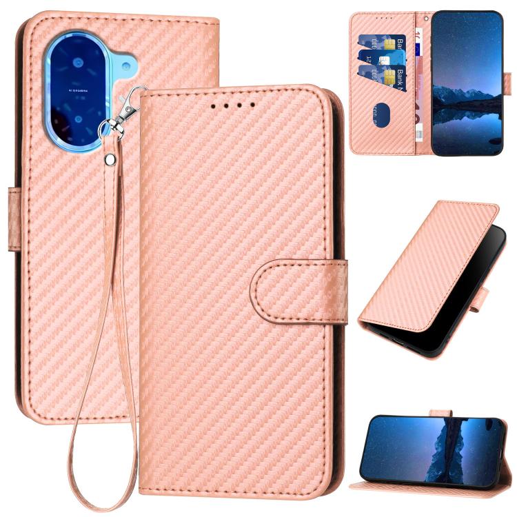 YX0070 Carbon Fiber Buckle Leather Phone Case with Lanyard, For Redmi A7 Pro 4G / 5G 171mm / Poco C85x 5G, For Redmi Turbo 5 Max / Poco X8 Pro Max, For Redmi Turbo 5 5G / Poco X8 Pro 5G, For Redmi Note 15 4G / 5G 164mm / Poco M8 5G                     ...