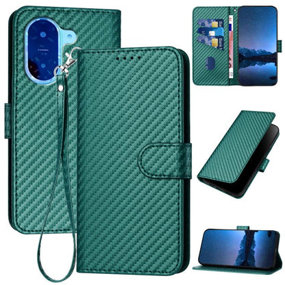 YX0070 Carbon Fiber Buckle Leather Phone Case with Lanyard, For Redmi A7 Pro 4G / 5G 171mm / Poco C85x 5G, For Redmi Turbo 5 Max / Poco X8 Pro Max, For Redmi Turbo 5 5G / Poco X8 Pro 5G, For Redmi Note 15 4G / 5G 164mm / Poco M8 5G                     ...