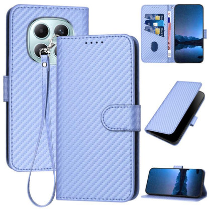 YX0070 Carbon Fiber Buckle Leather Phone Case with Lanyard, For Redmi A7 Pro 4G / 5G 171mm / Poco C85x 5G, For Redmi Turbo 5 Max / Poco X8 Pro Max, For Redmi Turbo 5 5G / Poco X8 Pro 5G, For Redmi Note 15 4G / 5G 164mm / Poco M8 5G                     ...