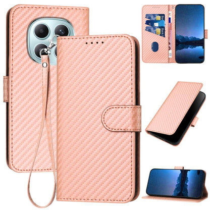 YX0070 Carbon Fiber Buckle Leather Phone Case with Lanyard, For Redmi A7 Pro 4G / 5G 171mm / Poco C85x 5G, For Redmi Turbo 5 Max / Poco X8 Pro Max, For Redmi Turbo 5 5G / Poco X8 Pro 5G, For Redmi Note 15 4G / 5G 164mm / Poco M8 5G                     ...