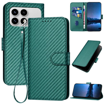 YX0070 Carbon Fiber Buckle Leather Phone Case with Lanyard, For Redmi A7 Pro 4G / 5G 171mm / Poco C85x 5G, For Redmi Turbo 5 Max / Poco X8 Pro Max, For Redmi Turbo 5 5G / Poco X8 Pro 5G, For Redmi Note 15 4G / 5G 164mm / Poco M8 5G                     ...