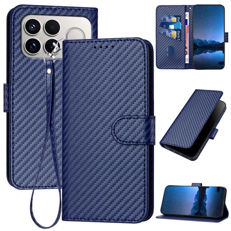 YX0070 Carbon Fiber Buckle Leather Phone Case with Lanyard, For Redmi A7 Pro 4G / 5G 171mm / Poco C85x 5G, For Redmi Turbo 5 Max / Poco X8 Pro Max, For Redmi Turbo 5 5G / Poco X8 Pro 5G, For Redmi Note 15 4G / 5G 164mm / Poco M8 5G                     ...
