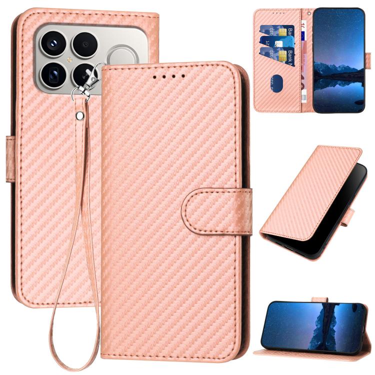 YX0070 Carbon Fiber Buckle Leather Phone Case with Lanyard, For Redmi A7 Pro 4G / 5G 171mm / Poco C85x 5G, For Redmi Turbo 5 Max / Poco X8 Pro Max, For Redmi Turbo 5 5G / Poco X8 Pro 5G, For Redmi Note 15 4G / 5G 164mm / Poco M8 5G                     ...
