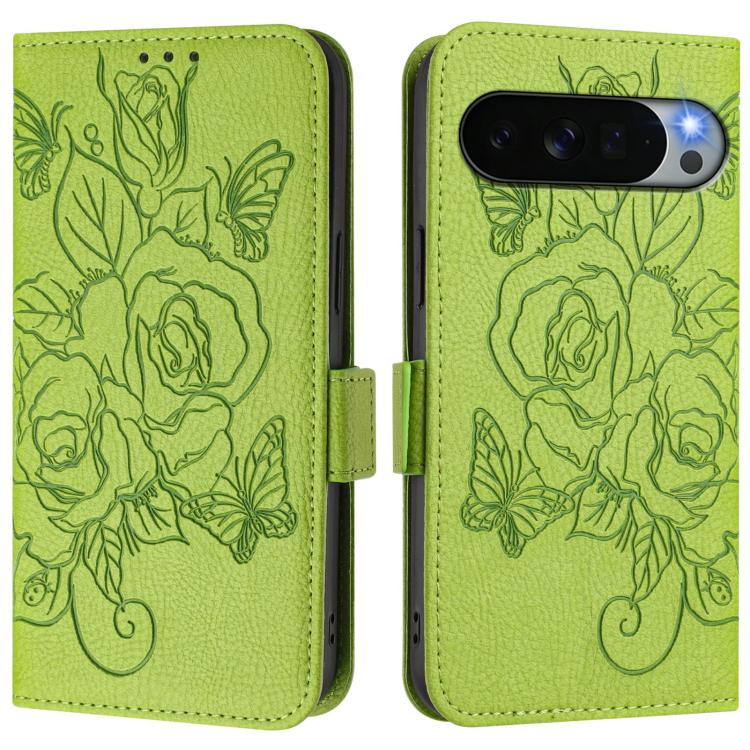 Embossed Rose RFID Anti-theft Leather Phone Case, For Google Pixel 11 Pro XL, For Google Pixel 11 Pro / 11, For Google Pixel 10 Pro XL 5G Global, For Google Pixel 10 5G / 10 Pro 5G Global, For Google Pixel 9a, For Google Pixel 9 Pro XL                 ...