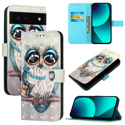 3D Painting Horizontal Flip Leather Phone Case, For Google Pixel 6, For Google Pixel 5a 5G, For Google Pixel 5, For Google Pixel 5 XL / Pixel 4a