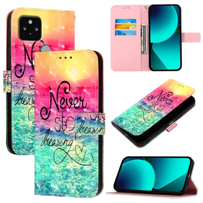 3D Painting Horizontal Flip Leather Phone Case, For Google Pixel 6, For Google Pixel 5a 5G, For Google Pixel 5, For Google Pixel 5 XL / Pixel 4a