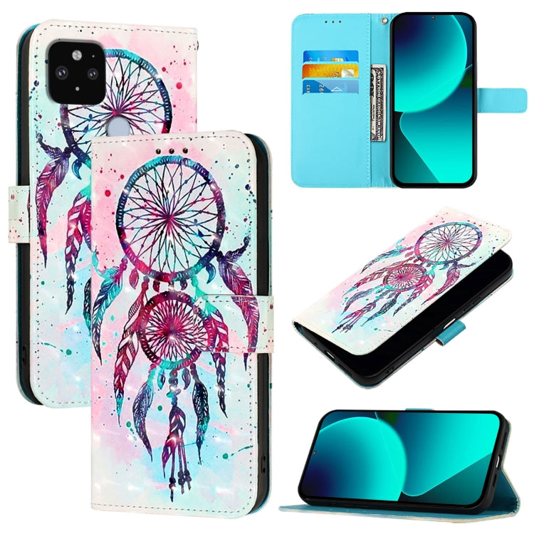 3D Painting Horizontal Flip Leather Phone Case, For Google Pixel 6, For Google Pixel 5a 5G, For Google Pixel 5, For Google Pixel 5 XL / Pixel 4a