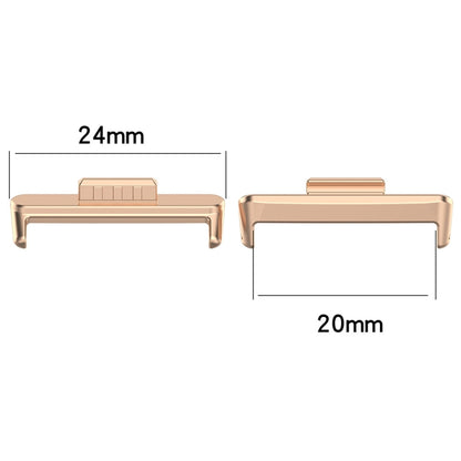 20mm 1 Pair Zinc Alloy Metal Watch Band Connector, For Huawei Watch Fit3