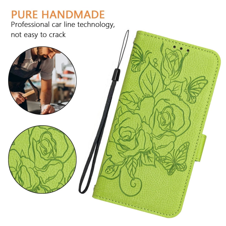 Embossed Rose RFID Anti-theft Leather Phone Case, For Tecno Pova 6 4G, For Tecno Pova 6 5G / 6 Pro, For Tecno Camon 30 Pro 5G, For Tecno Camon 30 5G / 4G, For Tecno Spark 20 Pro+, For Tecno Spark 20 Pro, For Tecno Spark Go 2024 / Spark 20C             ...