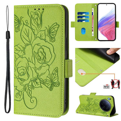 Embossed Rose RFID Anti-theft Leather Phone Case, For Tecno Camon 50 Pro 4G, For Tecno Camon 50 4G, For Tecno Spark Slim 5G, For Tecno Pop 10 / Infinix Smart 10 4G, For Tecno Camon 40 Pro 4G, For Tecno Camon 40 Premier, For Tecno Camon 40 4G           ...