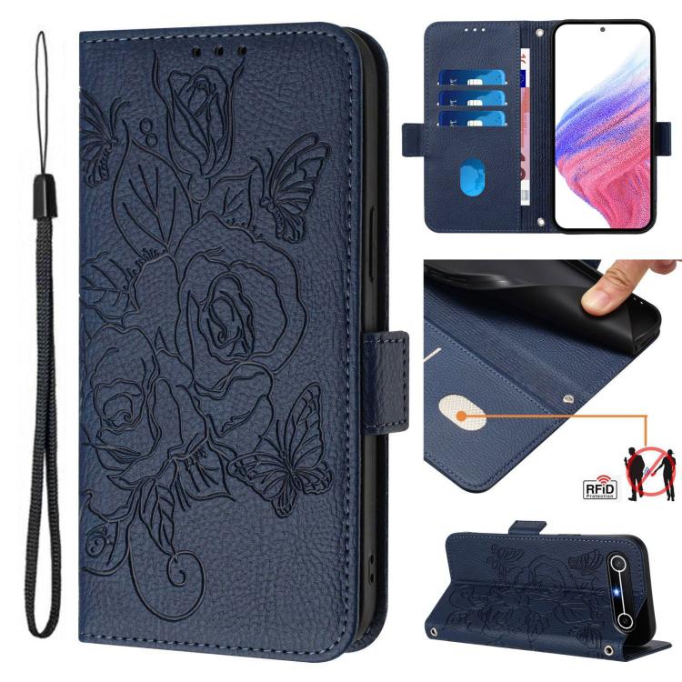 Embossed Rose RFID Anti-theft Leather Phone Case, For Tecno Camon 50 Pro 4G, For Tecno Camon 50 4G, For Tecno Spark Slim 5G, For Tecno Pop 10 / Infinix Smart 10 4G, For Tecno Camon 40 Pro 4G, For Tecno Camon 40 Premier, For Tecno Camon 40 4G           ...