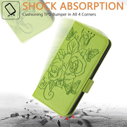 Embossed Rose RFID Anti-theft Leather Phone Case, For Tecno Camon 50 Pro 4G, For Tecno Camon 50 4G, For Tecno Spark Slim 5G, For Tecno Pop 10 / Infinix Smart 10 4G, For Tecno Camon 40 Pro 4G, For Tecno Camon 40 Premier, For Tecno Camon 40 4G           ...