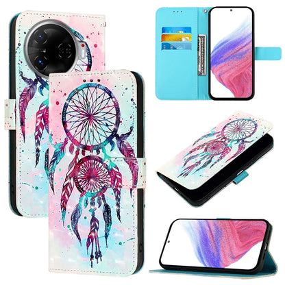 3D Painting Horizontal Flip Leather Phone Case, For Tecno Camon 50 4G, For Tecno Spark 30 5G / Pova 6 Neo 5G, For Tecno Spark Go 1 / Go 2025, For Tecno Spark 30C, For Tecno Spark 20 Pro 5G, For Tecno Pop 6C, For Tecno Spark 10 Pro Magic Magenta        ...