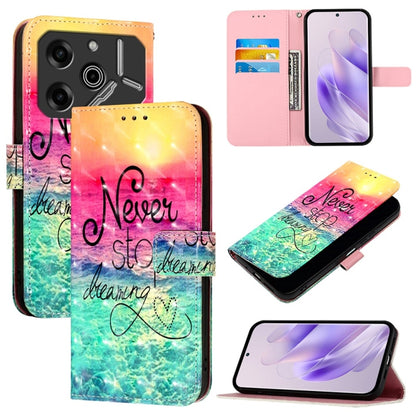 3D Painting Horizontal Flip Leather Phone Case, For Tecno Camon 50 4G, For Tecno Spark 30 5G / Pova 6 Neo 5G, For Tecno Spark Go 1 / Go 2025, For Tecno Spark 30C, For Tecno Spark 20 Pro 5G, For Tecno Pop 6C, For Tecno Spark 10 Pro Magic Magenta        ...