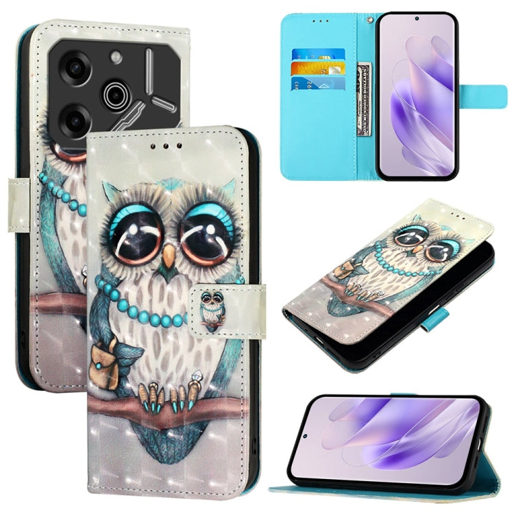 3D Painting Horizontal Flip Leather Phone Case, For Tecno Camon 50 4G, For Tecno Spark 30 5G / Pova 6 Neo 5G, For Tecno Spark Go 1 / Go 2025, For Tecno Spark 30C, For Tecno Spark 20 Pro 5G, For Tecno Pop 6C, For Tecno Spark 10 Pro Magic Magenta        ...