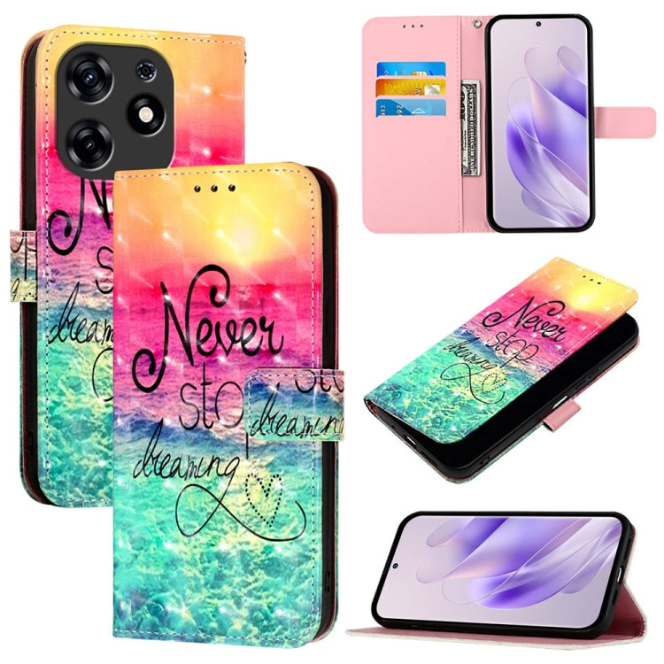 3D Painting Horizontal Flip Leather Phone Case, For Tecno Camon 50 4G, For Tecno Spark 30 5G / Pova 6 Neo 5G, For Tecno Spark Go 1 / Go 2025, For Tecno Spark 30C, For Tecno Spark 20 Pro 5G, For Tecno Pop 6C, For Tecno Spark 10 Pro Magic Magenta        ...