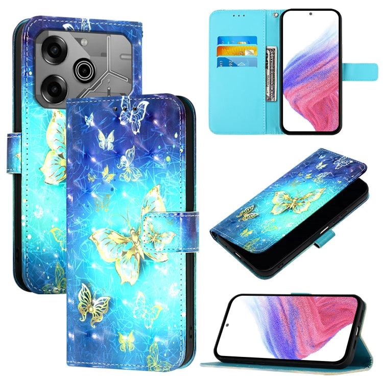 3D Painting Horizontal Flip Leather Phone Case, For Tecno Camon 50 4G, For Tecno Spark 30 5G / Pova 6 Neo 5G, For Tecno Spark Go 1 / Go 2025, For Tecno Spark 30C, For Tecno Spark 20 Pro 5G, For Tecno Pop 6C, For Tecno Spark 10 Pro Magic Magenta        ...