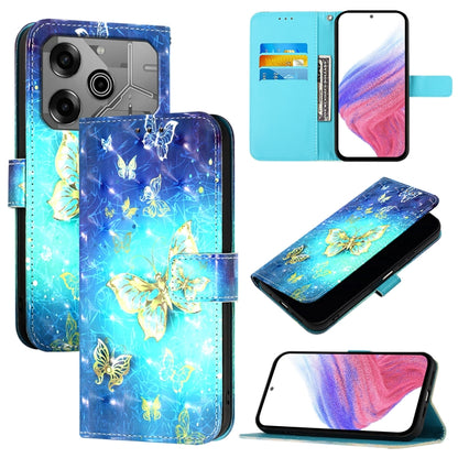 3D Painting Horizontal Flip Leather Phone Case, For Tecno Camon 50 4G, For Tecno Spark 30 5G / Pova 6 Neo 5G, For Tecno Spark Go 1 / Go 2025, For Tecno Spark 30C, For Tecno Spark 20 Pro 5G, For Tecno Pop 6C, For Tecno Spark 10 Pro Magic Magenta        ...
