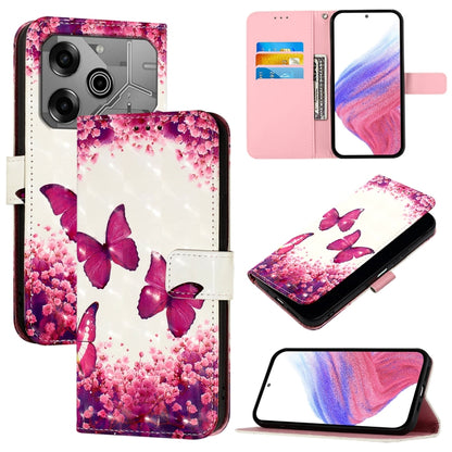 3D Painting Horizontal Flip Leather Phone Case, For Tecno Camon 50 4G, For Tecno Spark 30 5G / Pova 6 Neo 5G, For Tecno Spark Go 1 / Go 2025, For Tecno Spark 30C, For Tecno Spark 20 Pro 5G, For Tecno Pop 6C, For Tecno Spark 10 Pro Magic Magenta        ...