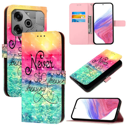3D Painting Horizontal Flip Leather Phone Case, For Tecno Camon 50 4G, For Tecno Spark 30 5G / Pova 6 Neo 5G, For Tecno Spark Go 1 / Go 2025, For Tecno Spark 30C, For Tecno Spark 20 Pro 5G, For Tecno Pop 6C, For Tecno Spark 10 Pro Magic Magenta        ...