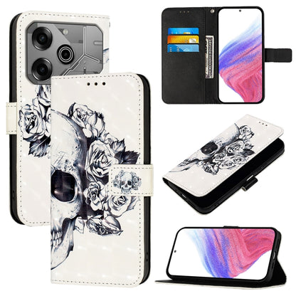 3D Painting Horizontal Flip Leather Phone Case, For Tecno Camon 50 4G, For Tecno Spark 30 5G / Pova 6 Neo 5G, For Tecno Spark Go 1 / Go 2025, For Tecno Spark 30C, For Tecno Spark 20 Pro 5G, For Tecno Pop 6C, For Tecno Spark 10 Pro Magic Magenta        ...