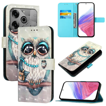 3D Painting Horizontal Flip Leather Phone Case, For Tecno Camon 50 4G, For Tecno Spark 30 5G / Pova 6 Neo 5G, For Tecno Spark Go 1 / Go 2025, For Tecno Spark 30C, For Tecno Spark 20 Pro 5G, For Tecno Pop 6C, For Tecno Spark 10 Pro Magic Magenta        ...