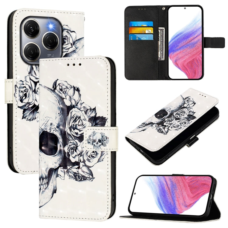 3D Painting Horizontal Flip Leather Phone Case, For Tecno Camon 50 4G, For Tecno Spark 30 5G / Pova 6 Neo 5G, For Tecno Spark Go 1 / Go 2025, For Tecno Spark 30C, For Tecno Spark 20 Pro 5G, For Tecno Pop 6C, For Tecno Spark 10 Pro Magic Magenta        ...
