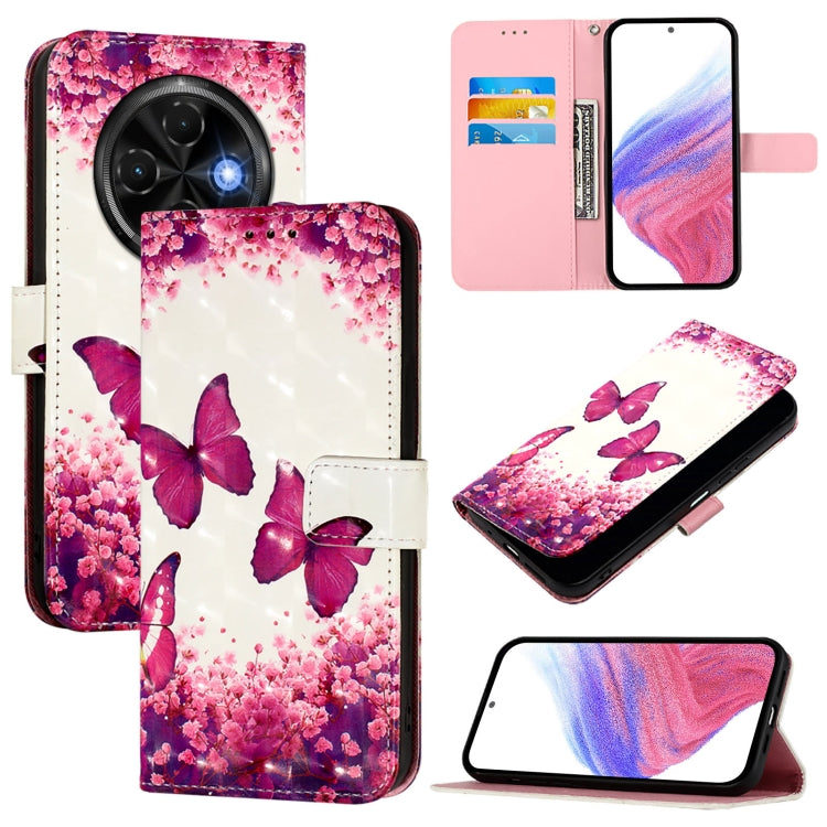 3D Painting Horizontal Flip Leather Phone Case, For Tecno Camon 50 4G, For Tecno Spark 30 5G / Pova 6 Neo 5G, For Tecno Spark Go 1 / Go 2025, For Tecno Spark 30C, For Tecno Spark 20 Pro 5G, For Tecno Pop 6C, For Tecno Spark 10 Pro Magic Magenta        ...