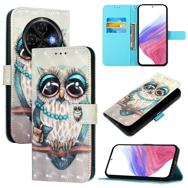 3D Painting Horizontal Flip Leather Phone Case, For Tecno Camon 50 4G, For Tecno Spark 30 5G / Pova 6 Neo 5G, For Tecno Spark Go 1 / Go 2025, For Tecno Spark 30C, For Tecno Spark 20 Pro 5G, For Tecno Pop 6C, For Tecno Spark 10 Pro Magic Magenta        ...