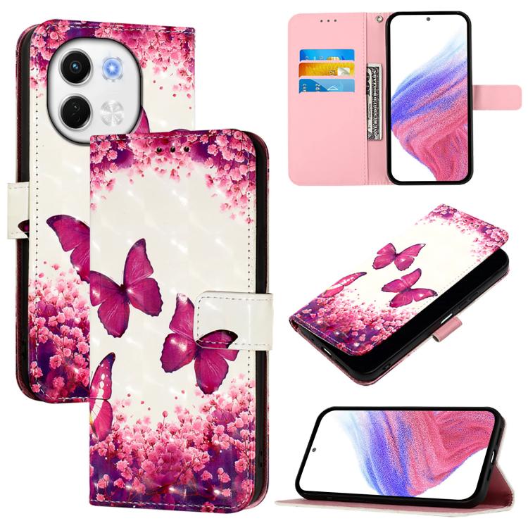 3D Painting Horizontal Flip Leather Phone Case, For Tecno Camon 50 4G, For Tecno Spark 30 5G / Pova 6 Neo 5G, For Tecno Spark Go 1 / Go 2025, For Tecno Spark 30C, For Tecno Spark 20 Pro 5G, For Tecno Pop 6C, For Tecno Spark 10 Pro Magic Magenta        ...