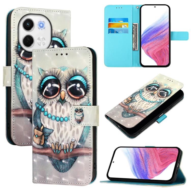 3D Painting Horizontal Flip Leather Phone Case, For Tecno Camon 50 4G, For Tecno Spark 30 5G / Pova 6 Neo 5G, For Tecno Spark Go 1 / Go 2025, For Tecno Spark 30C, For Tecno Spark 20 Pro 5G, For Tecno Pop 6C, For Tecno Spark 10 Pro Magic Magenta        ...
