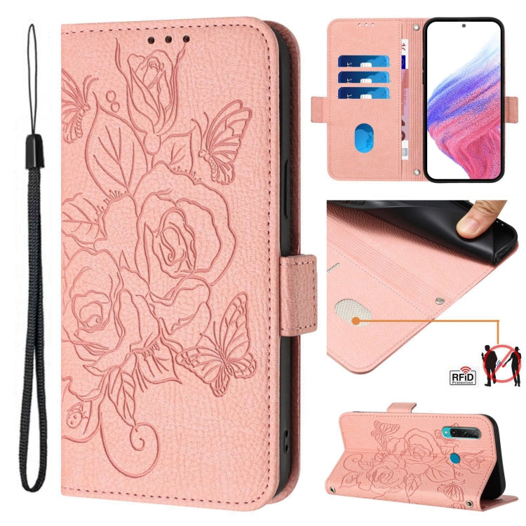Embossed Rose RFID Anti-theft Leather Phone Case, For Honor 50 Pro / Huawei nova 9 Pro, For Honor 50 SE / Huawei nova 9 SE, For Honor 20 Lite / 10i / 20e, For Honor 20 4G / 20 Pro 4G / 20S 4G, For Honor 9X 4G / Huawei P Smart Z
