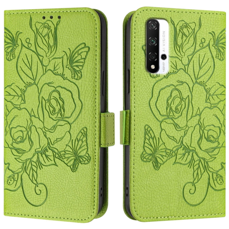 Embossed Rose RFID Anti-theft Leather Phone Case