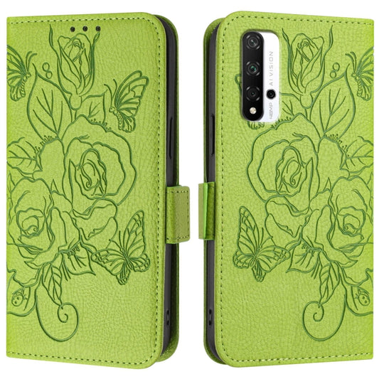 Embossed Rose RFID Anti-theft Leather Phone Case