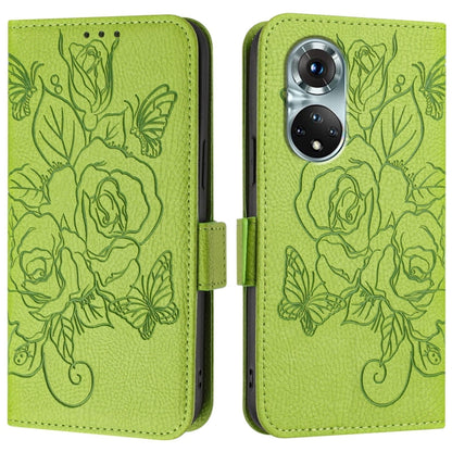 Embossed Rose RFID Anti-theft Leather Phone Case, For Honor 50 Pro / Huawei nova 9 Pro, For Honor 50 SE / Huawei nova 9 SE, For Honor 20 Lite / 10i / 20e, For Honor 20 4G / 20 Pro 4G / 20S 4G, For Honor 9X 4G / Huawei P Smart Z