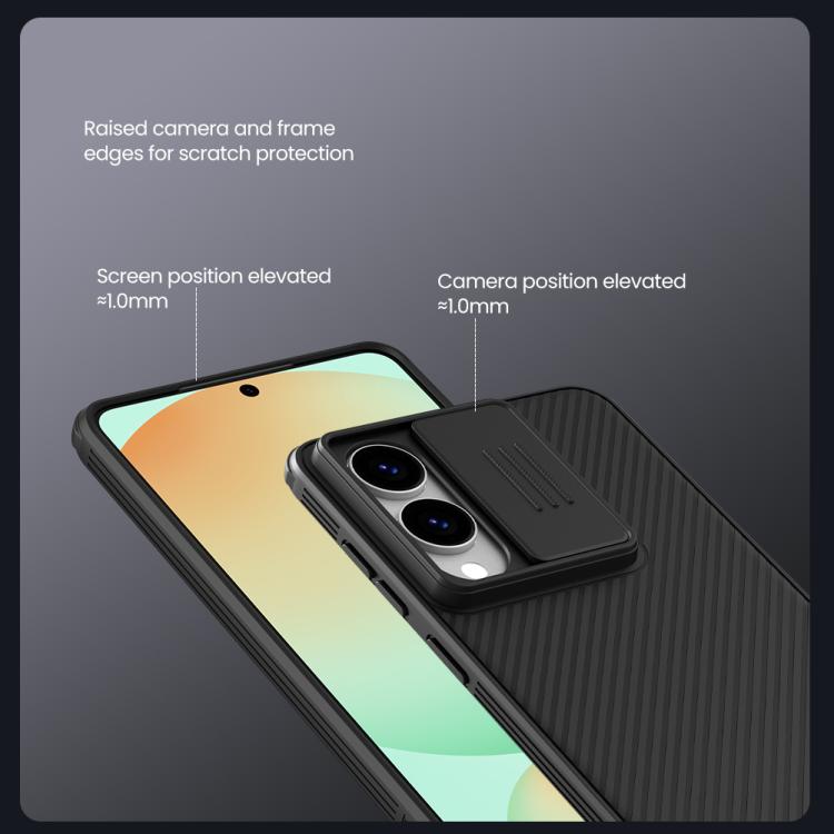 NILLKIN Black Mirror Pro Series Camshield PC Phone Case, For Samsung Galaxy S25 Edge 5G, For Samsung Galaxy S25 5G, For Samsung Galaxy S25 Ultra 5G