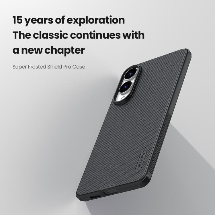 NILLKIN Frosted Shield Pro PC + TPU Phone Case, For Samsung Galaxy S25 Edge 5G, For Samsung Galaxy S25 5G, For Samsung Galaxy S24 FE 5G