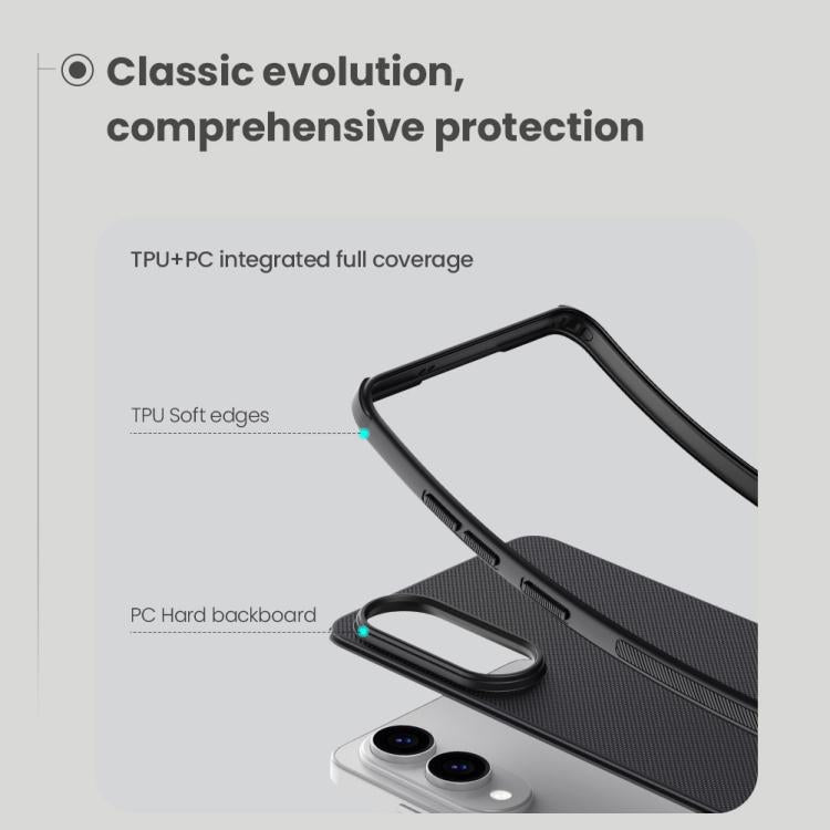 NILLKIN Frosted Shield Pro PC + TPU Phone Case, For Samsung Galaxy S25 Edge 5G, For Samsung Galaxy S25 5G, For Samsung Galaxy S24 FE 5G