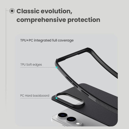 NILLKIN Frosted Shield Pro PC + TPU Phone Case, For Samsung Galaxy S25 Edge 5G, For Samsung Galaxy S25 5G, For Samsung Galaxy S24 FE 5G
