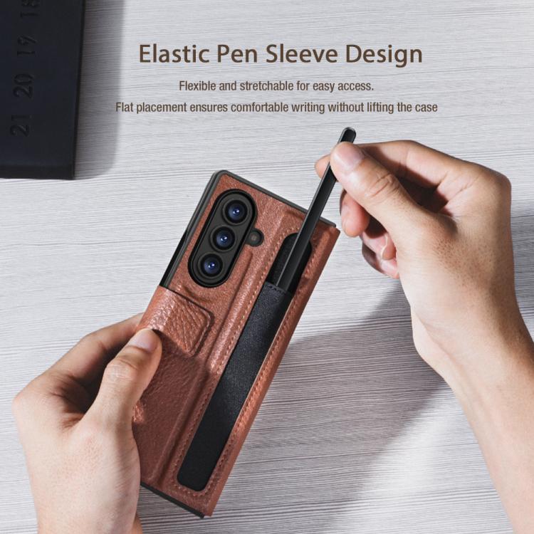NILLKIN Ogg Leather Phone Case, For Samsung Galaxy Z Fold7 5G