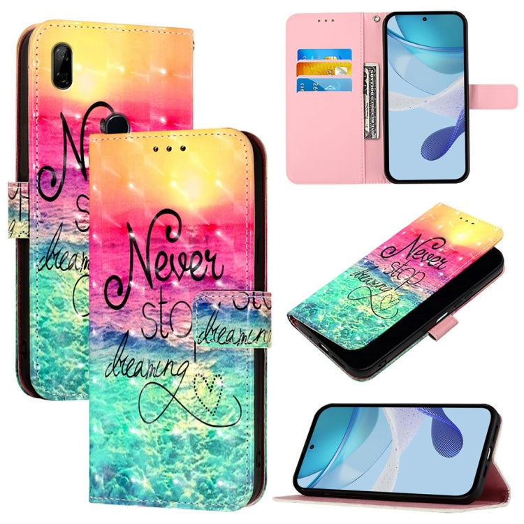 3D Painting Horizontal Flip Leather Phone Case