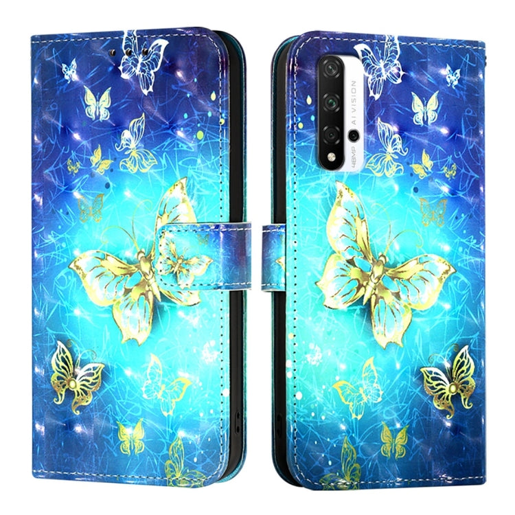 3D Painting Horizontal Flip Leather Phone Case